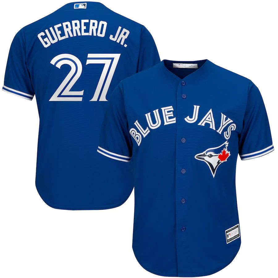 Mens Toronto Blue Jays #27 Vladimir Guerrero Jr. Royal Big & Tall Replica Player MLB Jerseys